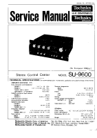 Technics - SU-9600 - Service manual 